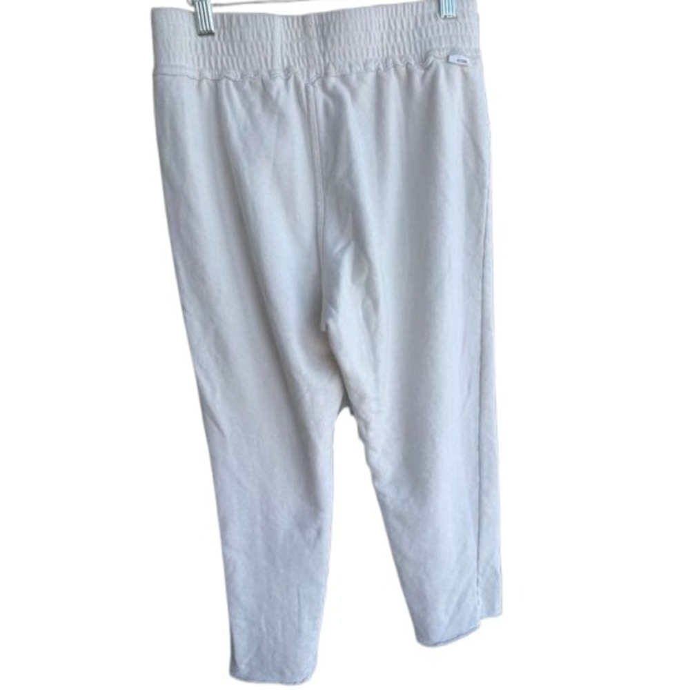 Mother Womens Cream Graphic Cotton Lounge Sweatpants Palm Tree Smiley Cozy Small - Picture 4 of 12